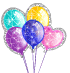 Glitter Balloons Emoticons