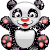 Glitter Panda Emoticons