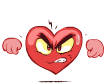 Hearts Angry Emoticons