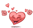 Hearts Happy Emoticons