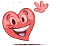 Hearts Hi-bye Emoticons