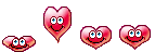 Hearts Mouth Emoticons