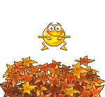 Jumping Leaves Emoticons